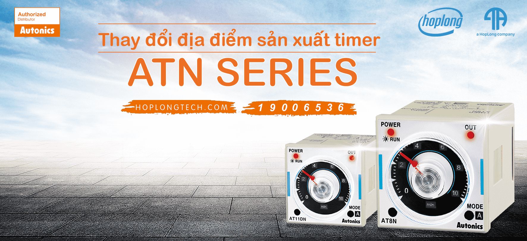 [Autonics - Thông báo] Thay đổi địa điểm sản xuất timer ATN Series